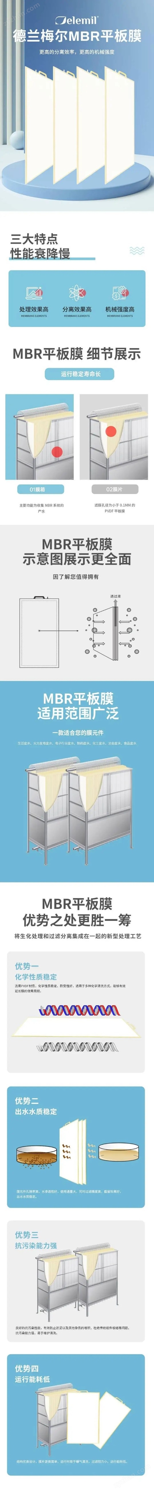 經濟開發區污水處理應用 MBR平板膜元件